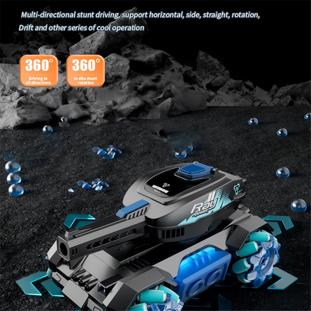 4DRC Y1 RC Tank with Sound Water Bomb Remote Control Stunt Car Toy, with 2 Battery