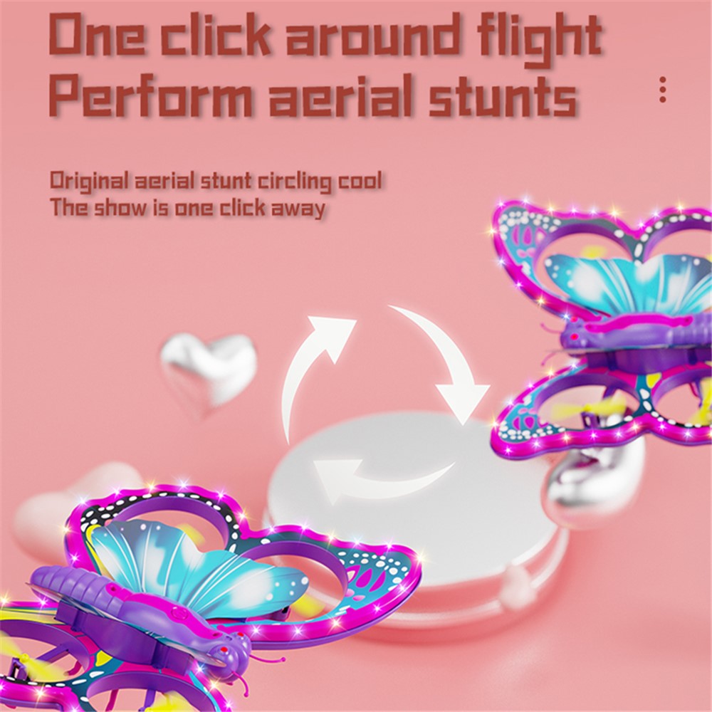 4DRC V40 Kids Butterfly Quadcopter RC Drone Toy without Aerial Photo Function, Dual Batteries
