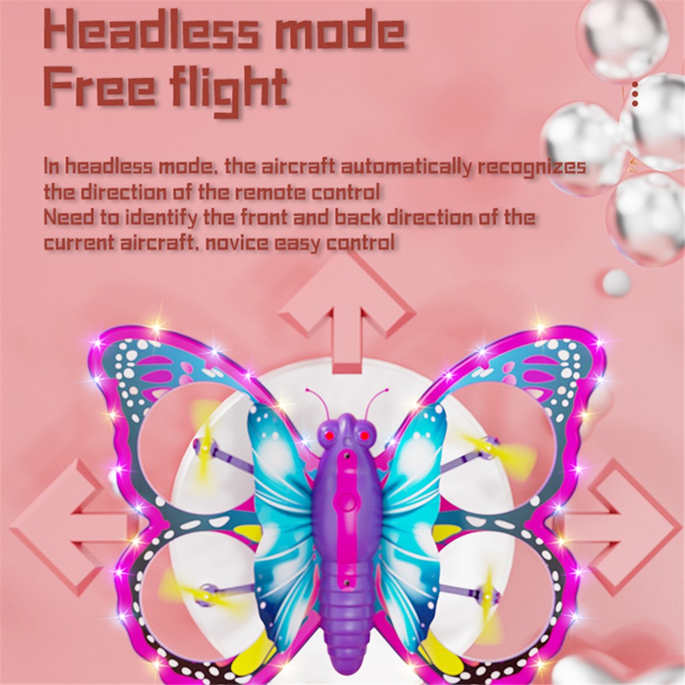 4DRC V40 Kids Butterfly Quadcopter RC Drone Toy without Aerial Photo Function, Dual Batteries