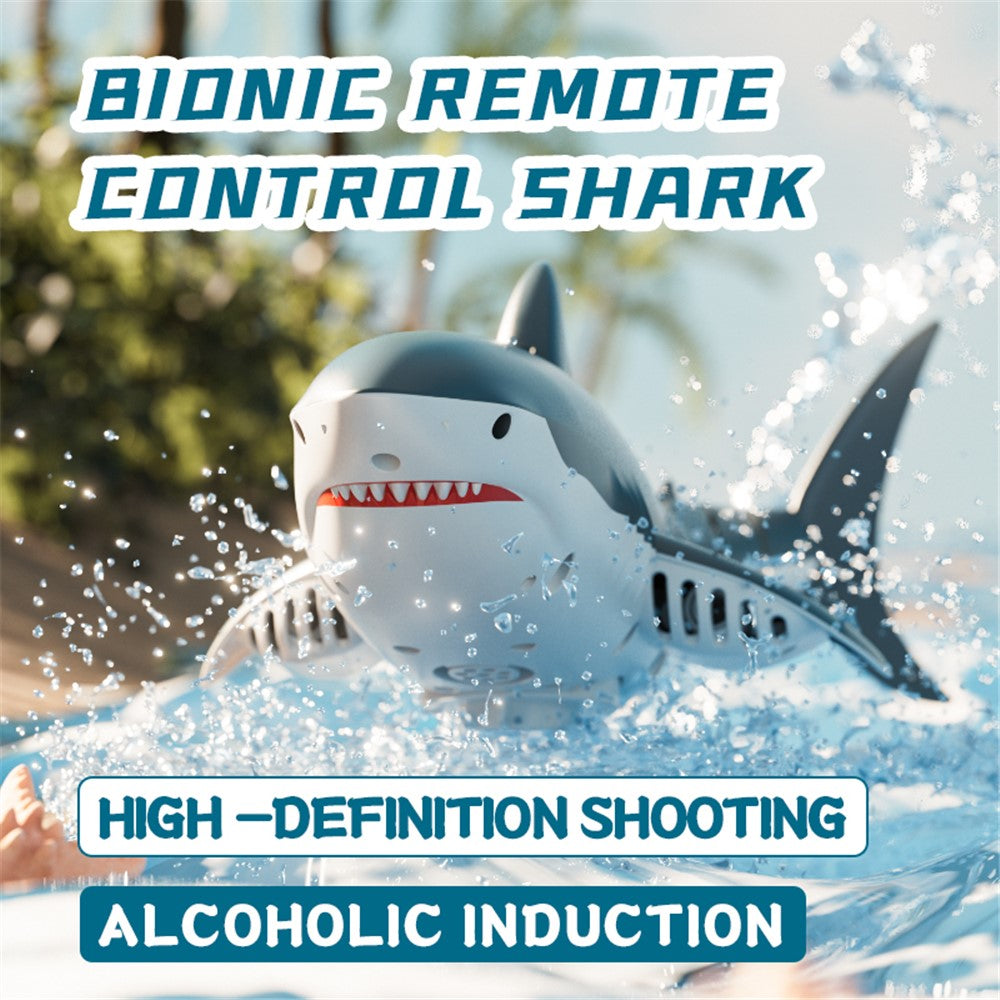 4DRC S6 Remote Control Bionic Shark Camera Lens Design Electric Spray Water RC Toy with 1 Battery