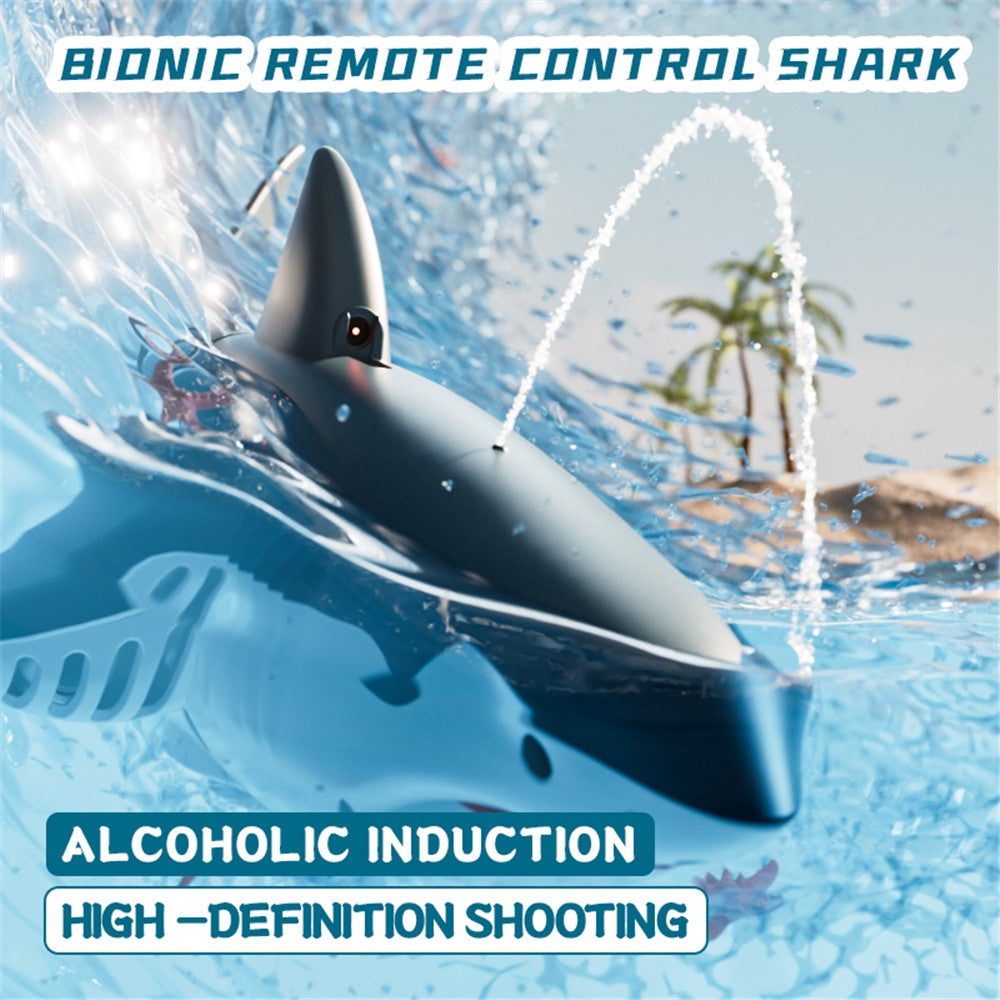 4DRC S6 Remote Control Bionic Shark Electric Spray Water RC Toy with 1 Battery (No Camera Lens)
