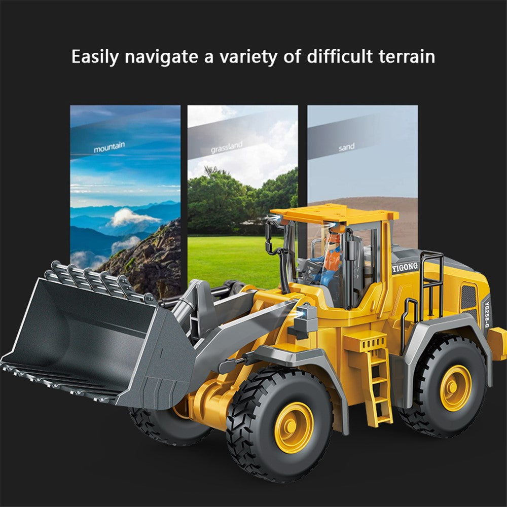 BC1057 Children 2.4G Bulldozer Kids Alloy RC Engineering Vehicle Toys with Remote Control