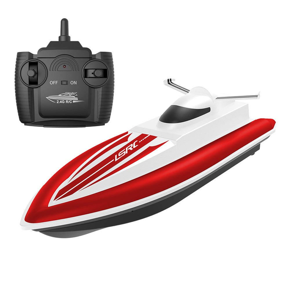 LSRC Children Remote Control Boat Dual Motors Simulated RC Speedboat Model
