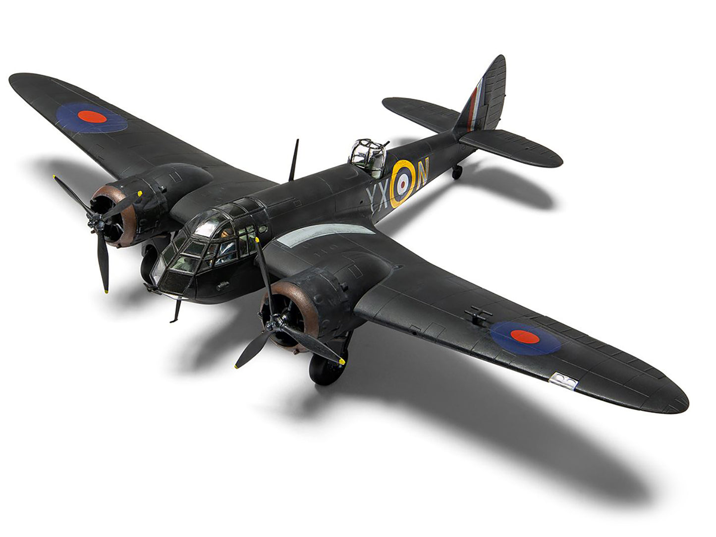 Level 2 Model Kit Bristol Blenheim Mk.IF Aircraft with 2 Scheme Options 1/72 Plastic Model Kit by Airfix