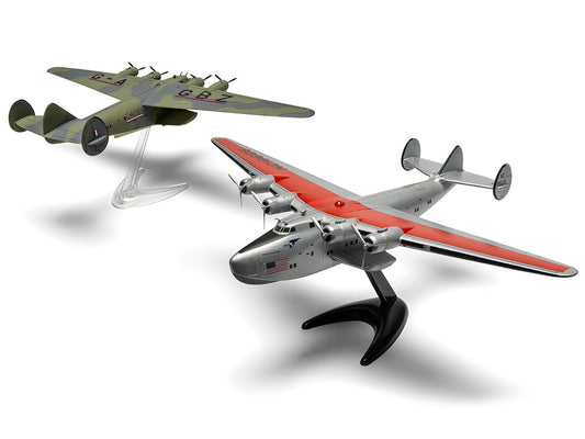 Level 2 Model Kit Boeing 314 Clipper Flying Boat with 2 Scheme Options 1/144 Plastic Model Kit by Airfix