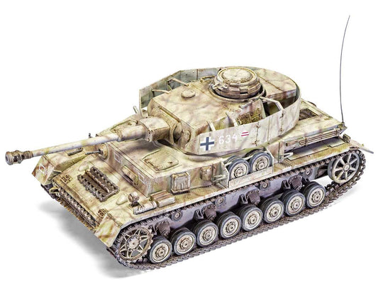 Level 3 Model Kit Panzer IV Ausf.H "Mid Version" Tank with 2 Scheme Options (Level 3) 1/35 Plastic Model Kit by Airfix