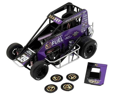 Midget Sprint Car #39 Logan Seavey "Victory Fuel" Swindell Speedlab (2025) 1/18 Diecast Model Car by ACME