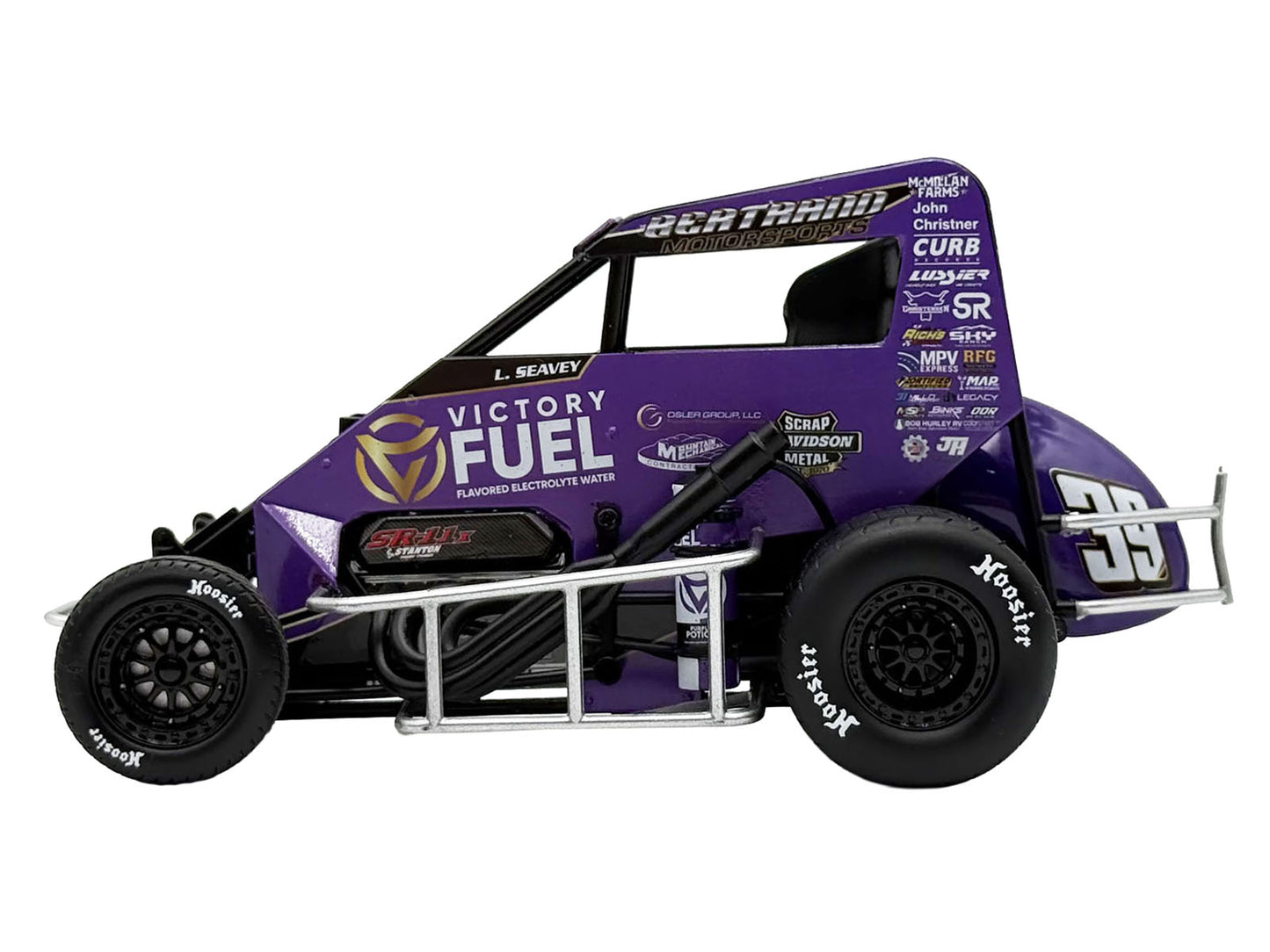Midget Sprint Car #39 Logan Seavey "Victory Fuel" Swindell Speedlab (2025) 1/18 Diecast Model Car by ACME