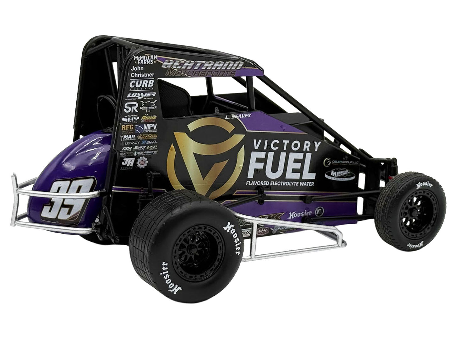 Midget Sprint Car #39 Logan Seavey "Victory Fuel" Swindell Speedlab (2025) 1/18 Diecast Model Car by ACME