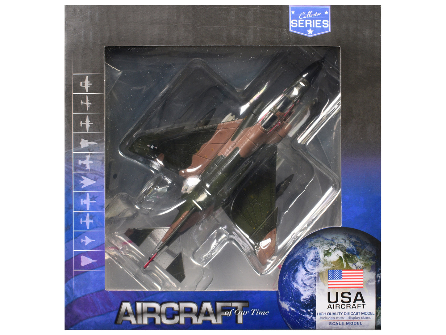 McDonnell Douglas F-4 Phantom Aircraft "Brain Damage 67th TFS Korat RTAB Thailand Rolling Thunder" (1972) United States Air Force "Collector Series" 1/144 Diecast Model by Air Force 1