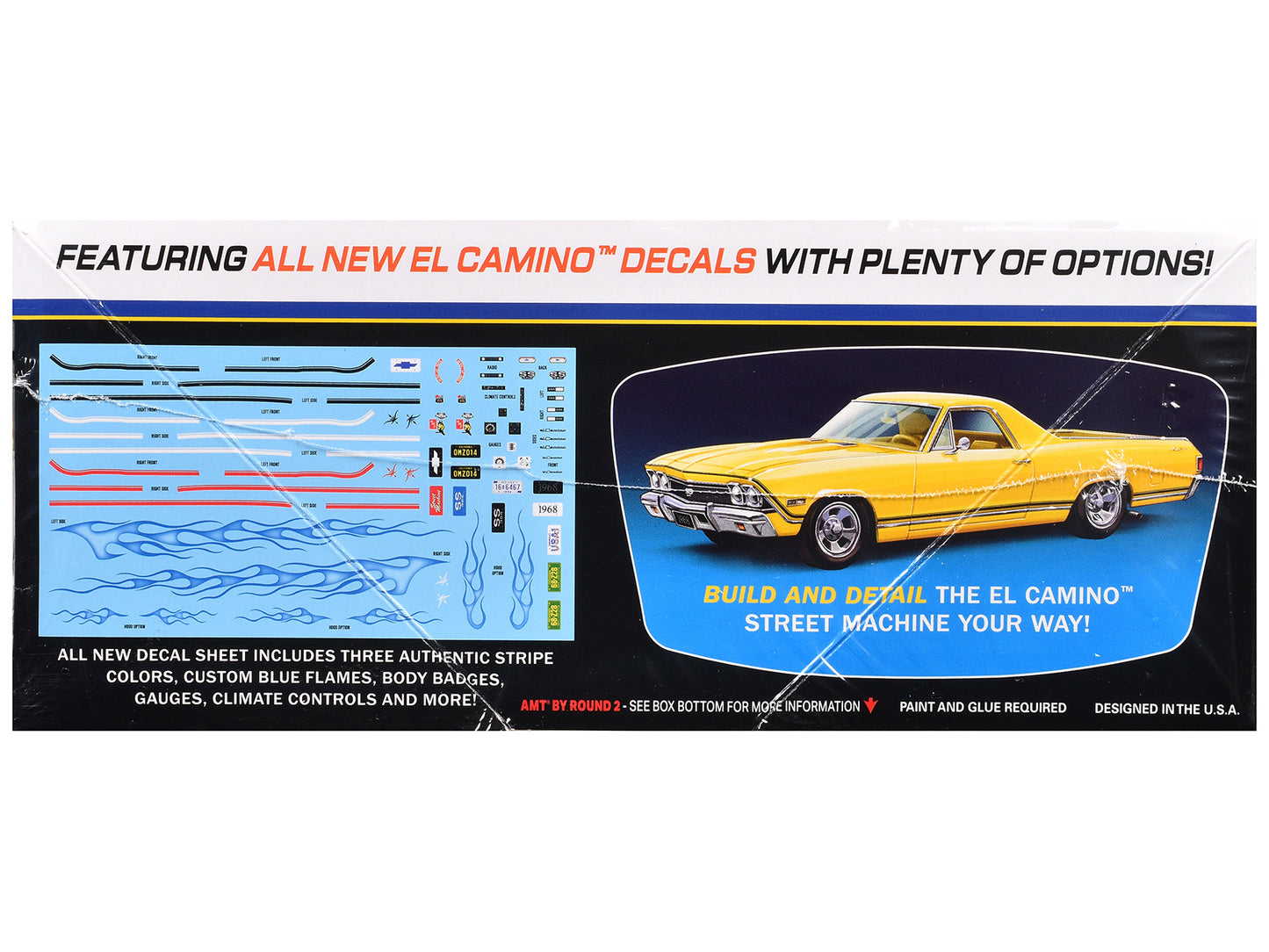 Skill 2 Model Kit 1968 Chevrolet El Camino Street Machine 1/25 Scale Model by AMT