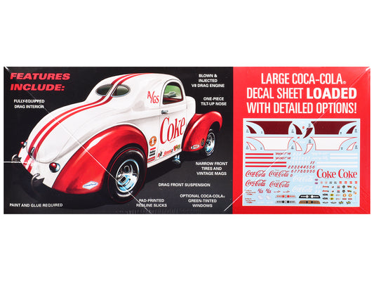 Skill 2 Model Kit 1940 Willys Coupe "Coca-Cola Race Team" 1/25 Scale Model by AMT