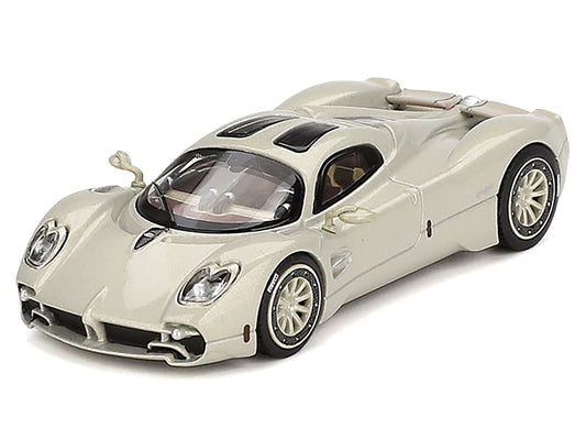 Pagani Utopia Presentation Grigio Rinascimento Silver 1/64 Diecast Model Car by BBR