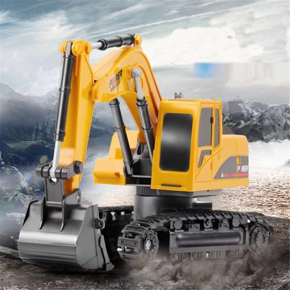1:24 Wireless Remote Control Excavator 2.4G Six-Way Alloy Excavator