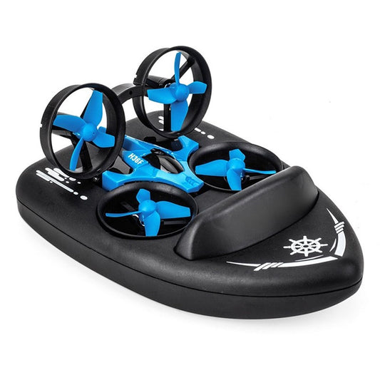 3 in 1 Triphibian Drone Quadcopter Remote Control Boat 3D Flip Headless Mode RC Drone