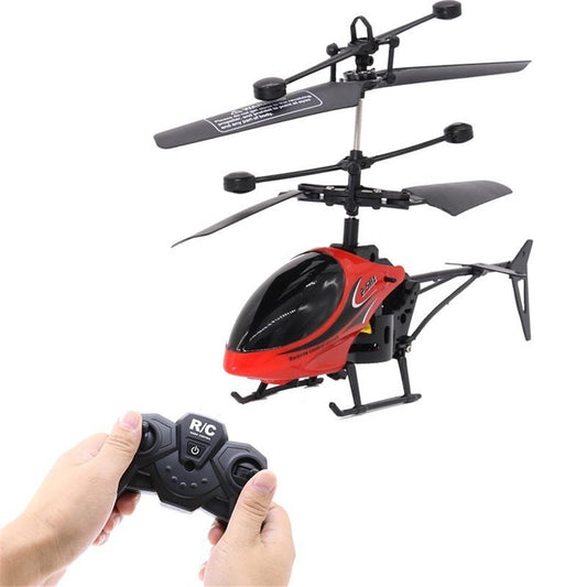 Rechargeable Fall-resistant Helicopter Remote Control Aircraft RC Drone Kids Toy