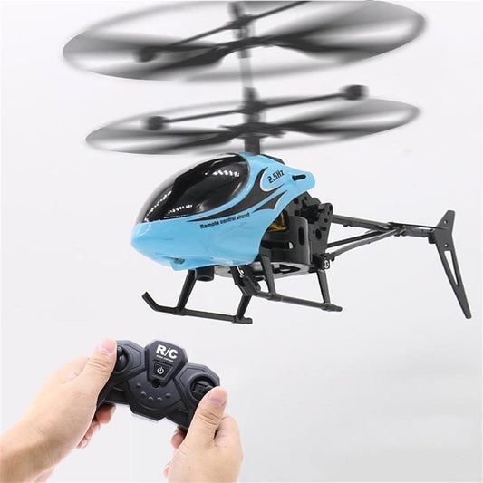 Rechargeable Fall-resistant Helicopter Remote Control Aircraft RC Drone Kids Toy