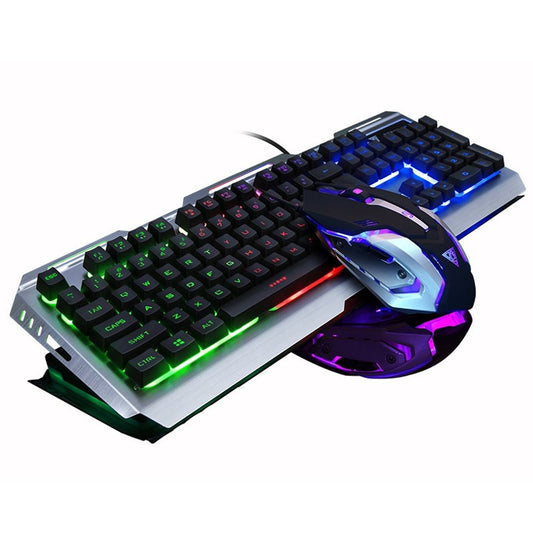GAMEDIAS V1 RGB Backlit Wired Gaming Keyboard Computer Keyboard Mice with Multimedia Keys