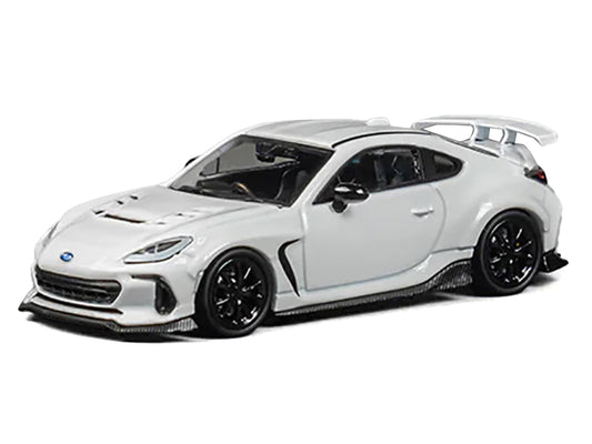 Subaru BRZ "Varis Arising-1" RHD (Right Hand Drive) White with Extra Wheels 1/64 Diecast Model Car by CM Model