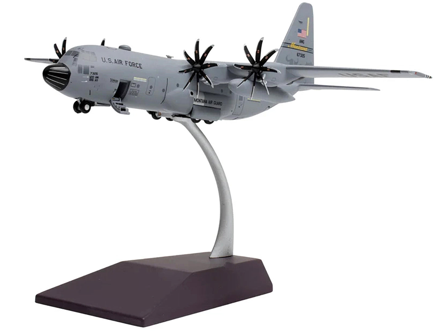Lockheed C-130H3 Hercules Transport Aircraft "Montana Air National Guard, Great Falls ANGB" United States Air Force "Gemini 200" Series 1/200 Diecast Model Airplane by GeminiJets