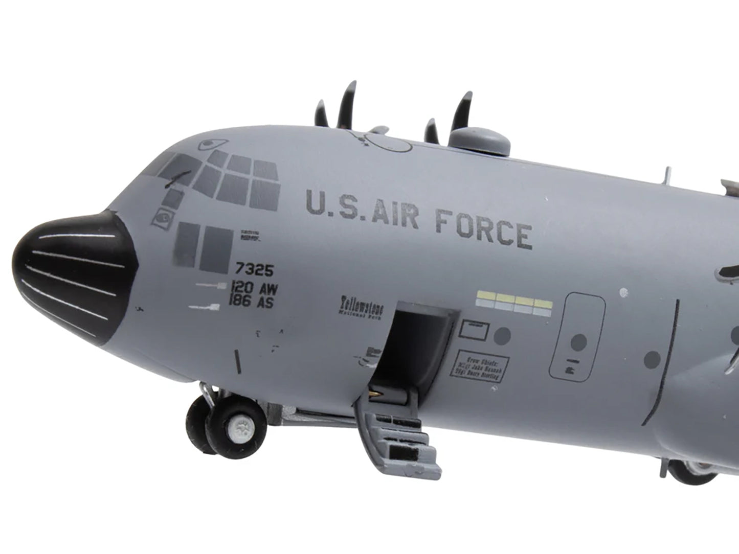 Lockheed C-130H3 Hercules Transport Aircraft "Montana Air National Guard, Great Falls ANGB" United States Air Force "Gemini 200" Series 1/200 Diecast Model Airplane by GeminiJets