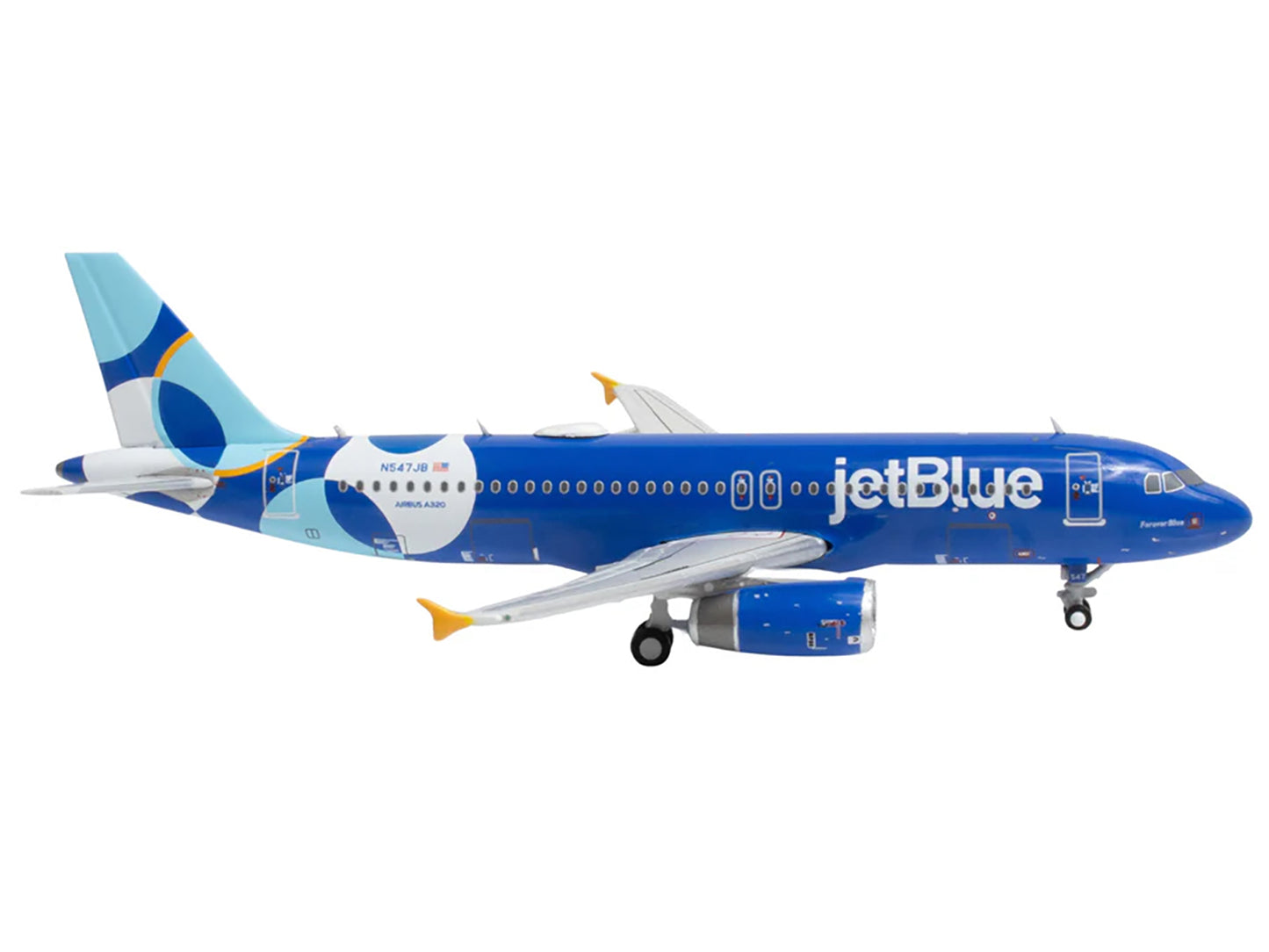 Airbus A320 Commercial Aircraft "JetBlue Airways" (N547JB) Blue with Graphics 1/400 Diecast Model Airplane by GeminiJets