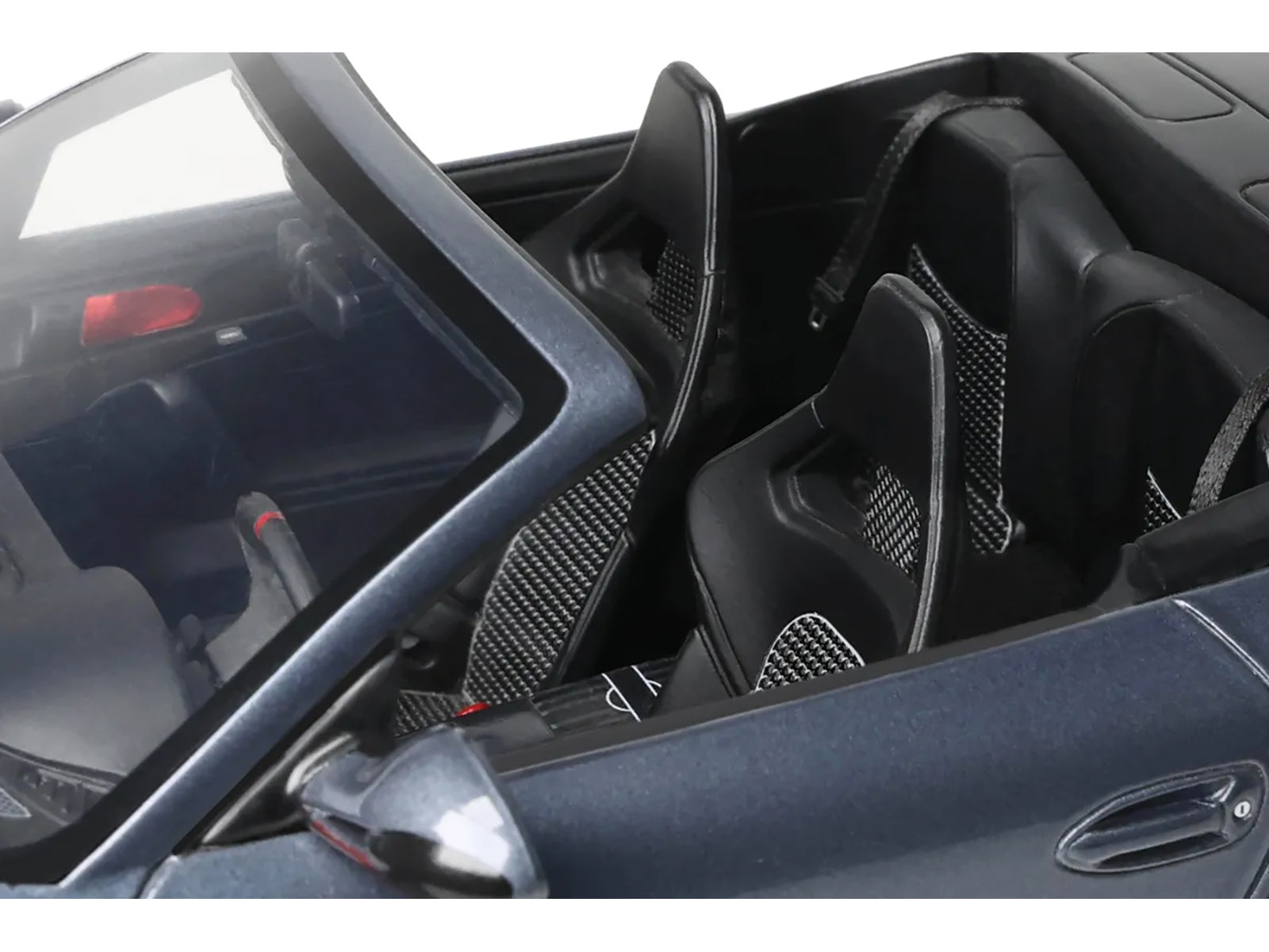 Porsche 911 LB-Works Alpha 9 Gray with Black Hood 1/18 Model Car by GT Spirit