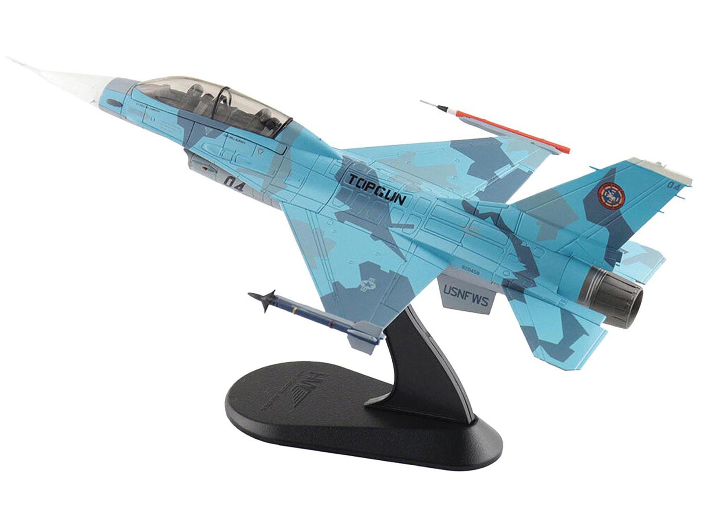 Lockheed F-16B Fighting Falcon Fighter Aircraft "Top Gun 04 Centennial of Naval Aviation" United States Navy "Air Power Series" 1/72 Diecast Model by Hobby Master
