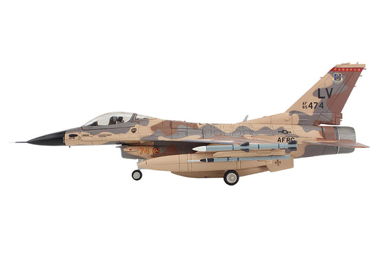 Lockheed F-16C Fighting Falcon Fighter Aircraft "85-474 Rockslide 706th Aggressor Squadron" United States Air Force "Air Power Series" 1/72 Diecast Model by Hobby Master