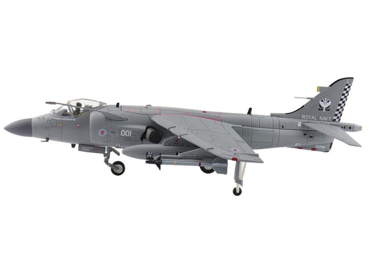 British Aerospace Sea Harrier FA.2 Aircraft with Sea Eagle Missiles "ZH796" (2018) British Royal Navy "Air Power Series" 1/72 Diecast Model by Hobby Master