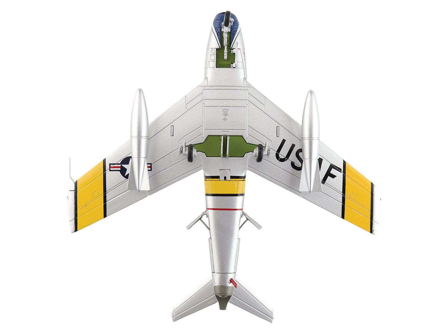 North American F-86F Sabre Fighter Aircraft "24872 Gene Kranz My Darling Marta, 69th Fighter Bomber Squadron, EAA Aviation Museum" United States Air Force "Air Power Series" 1/72 Diecast Model by Hobby Master