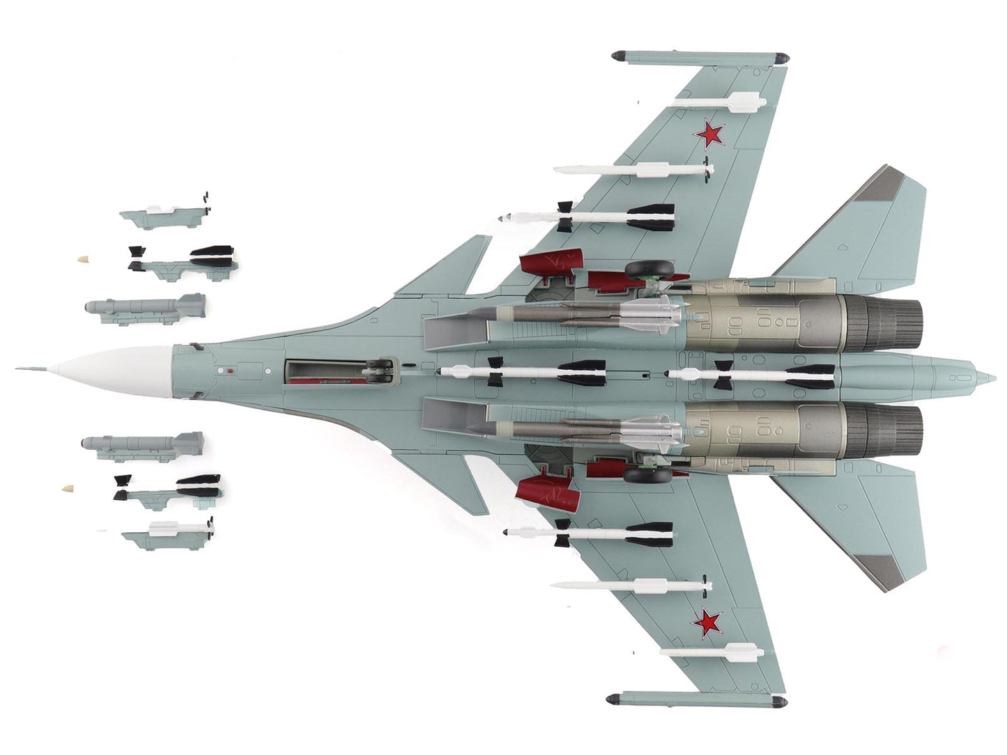 Sukhoi Su-30SM Flanker C Fighter Aircraft "Red 57 RF-61768" (2018) Russian Air Force "Air Power Series" 1/72 Diecast Model by Hobby Master