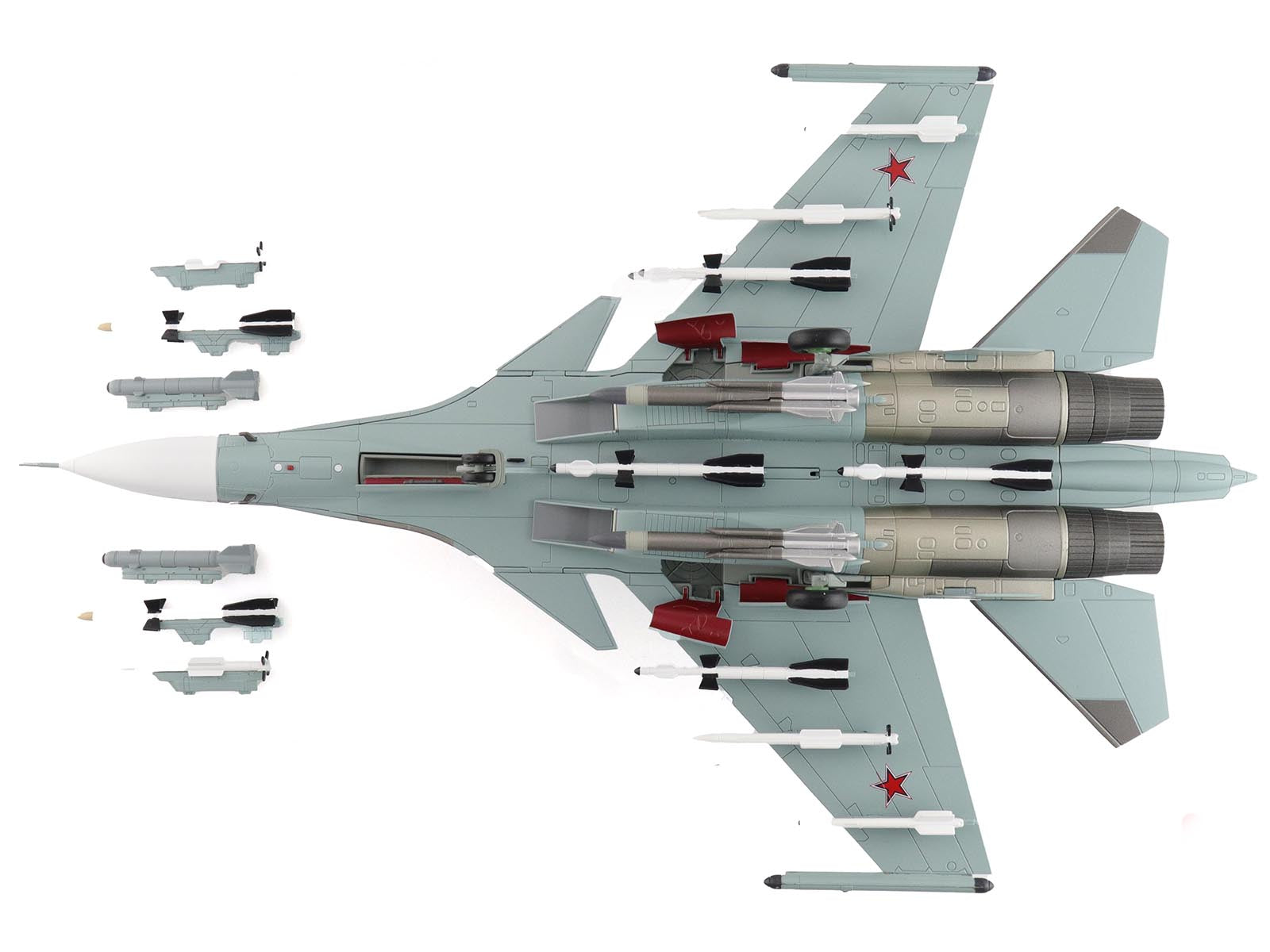 Sukhoi Su-30SM Flanker C Fighter Aircraft "Red 57 RF-61768" (2018) Russian Air Force "Air Power Series" 1/72 Diecast Model by Hobby Master