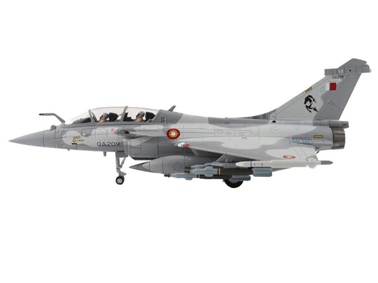 Dassault Rafale DQ Fighter Aircraft "QA209" (2021) Qatar Emiri Air Force "Air Power Series" 1/72 Diecast Model by Hobby Master
