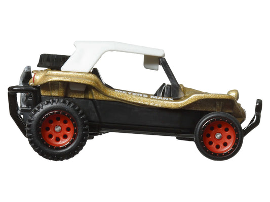 Meyer Manx Dune Buggy #1 Gold Metallic with White Top "Boulevard" Series Diecast Model Car by Hot Wheels