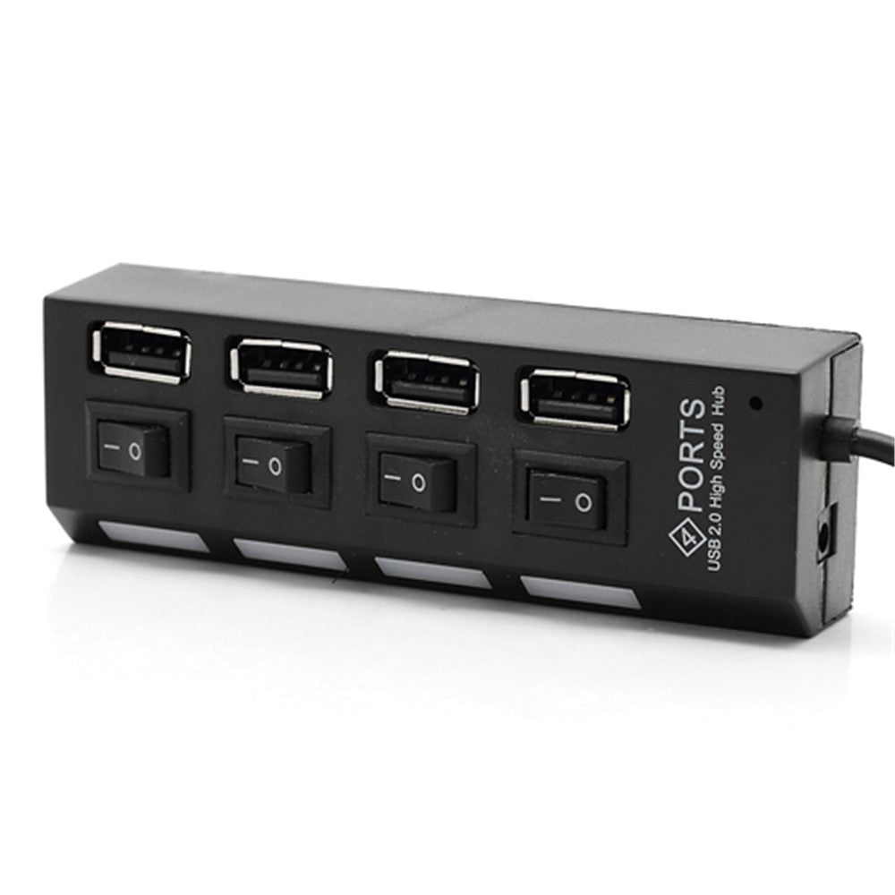 4 Port Hi-Speed USB 2.0 HUB ON/OFF Switch for Laptop PC