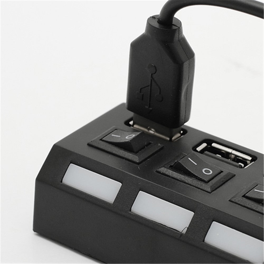 4 Port Hi-Speed USB 2.0 HUB ON/OFF Switch for Laptop PC