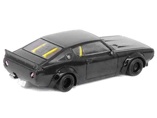 Nissan Skyline 2000 GT-R (KPGC110) RHD (Right Hand Drive) "LB-Works" Black 1/64 Diecast Model Car by Inno Models