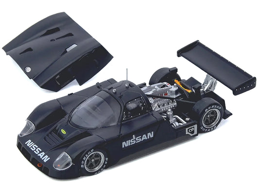 Nissan R89C Matt Black "Le Mans Shakedown Test at Paul Ricard 1988" 1/64 Diecast Model Car by Inno Models