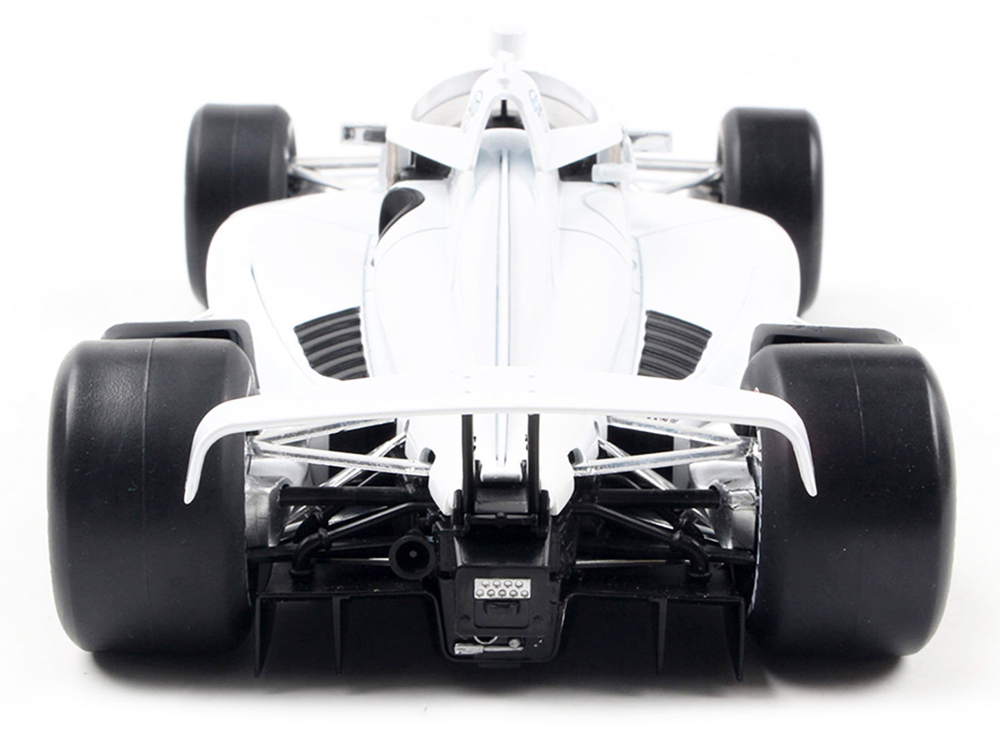 Dallara IndyCar Blank White "Autograph Car" (Super Speedway Configuration) "NTT IndyCar Series" 1/18 Diecast Model Car by IXO Models