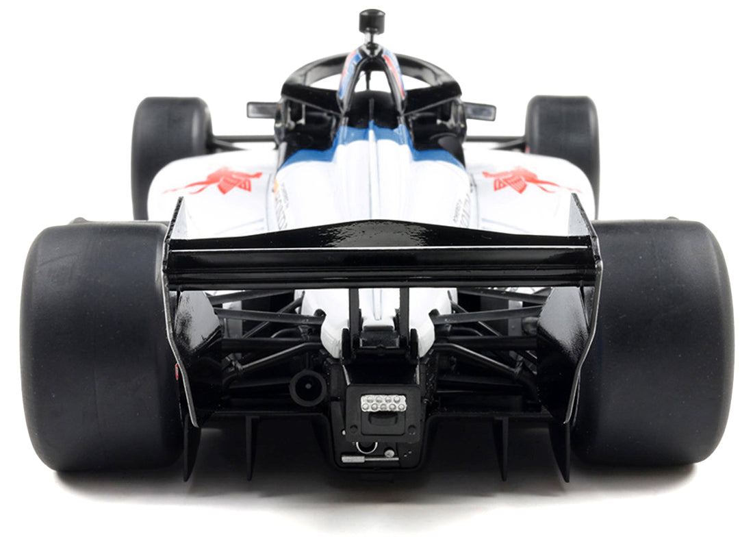 Dallara IndyCar #15 Graham Rahal "Mobil 1" Rahal Letterman Lanigan Racing (Road Course Configuration) "NTT IndyCar Series" (2025) 1/18 Diecast Model Car by IXO Models