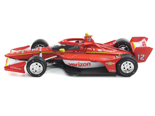 Dallara IndyCar #12 Will Power "Verizon" Team Penske (Road Course Configuration) "NTT IndyCar Series" (2025) 1/64 Diecast Model Car by IXO Models
