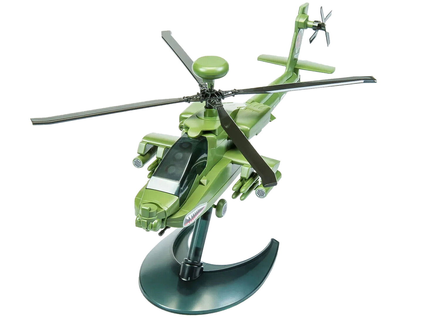 Skill 1 Model Kit Apache Snap Together Painted Plastic Model Helicopter Kit by Airfix Quickbuild