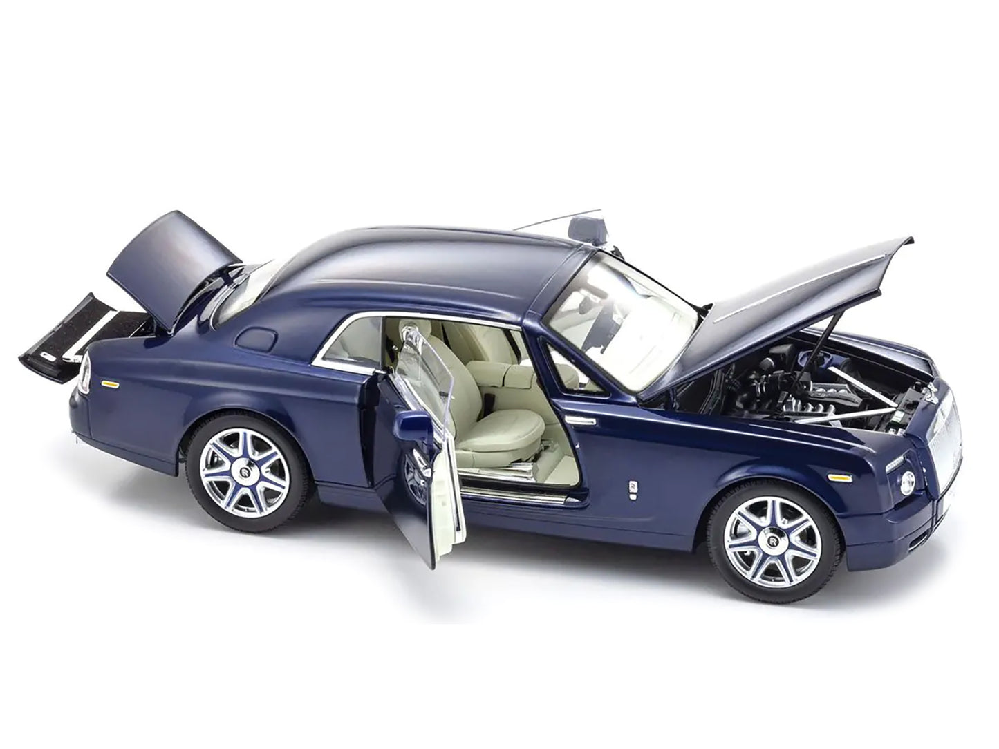 Rolls Royce Phantom Coupe Blue Metallic 1/18 Diecast Model Car by Kyosho