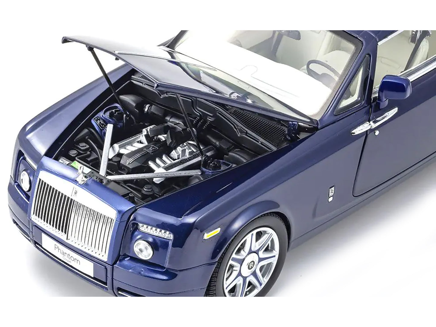 Rolls Royce Phantom Coupe Blue Metallic 1/18 Diecast Model Car by Kyosho