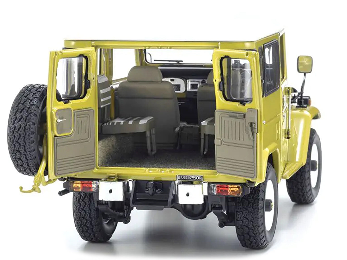 Toyota Land Cruiser 40 Van RHD (Right Hand Drive) Yellow 1/18 Diecast Model Car by Kyosho