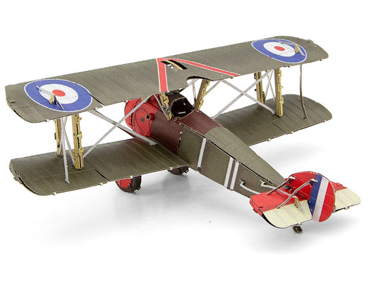 Model Kit Sopwith Camel Aircraft "World War I" British Royal Flying Corps (Moderate Difficulty) Steel Model by Metal Earth