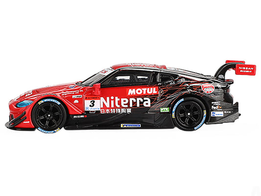 Nissan Z GT500 #3 Katsumasa Chiyo - Mitsunori Takaboshi "Niterra MOTUL Z - NDDP Racing" "Super GT Series" (2023) Limited Edition 1/64 Diecast Model Car by Mini GT