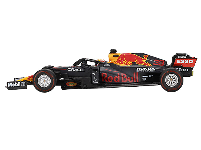 Red Bull RB16B #33 Max Verstappen Winner Formula One F1 "Abu Dhabi GP" (2021) Limited Edition 1/64 Diecast Model Car by Mini GT