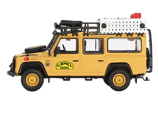 Land Rover Defender 110 Team Turkey "Camel Trophy Amazon" (1989) Limited Edition 1/64 Diecast Model Car by Mini GT